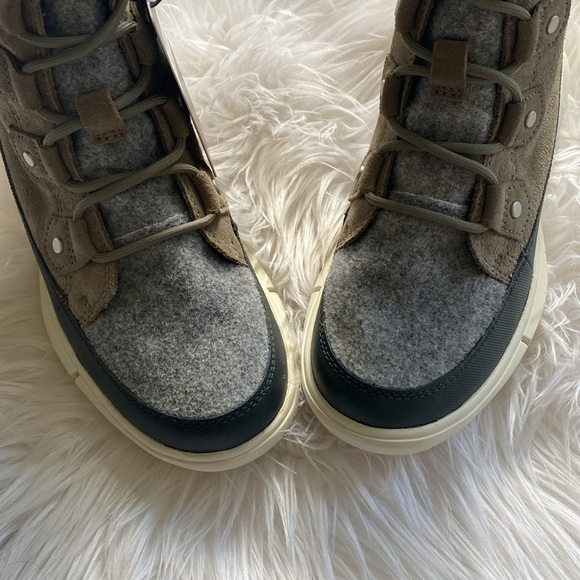 ❄️SOREL Explorer II Joan Felt WP Green white black red Women’s 6 - Picture 8 of 17